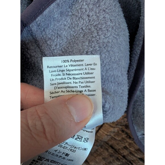 Eddie Bauer Fleece Pullover Sweater Women's Large Purple Gorpcore Hiking Camping - Picture 8 of 8